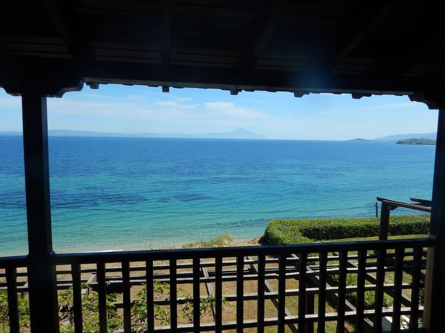 Sangue Blu Beachfront Villa Apartment Ayios Nikolaos Bagian luar foto